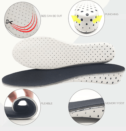 Men Women Invisible Height Increase Insoles Heel Lift Taller Shoe