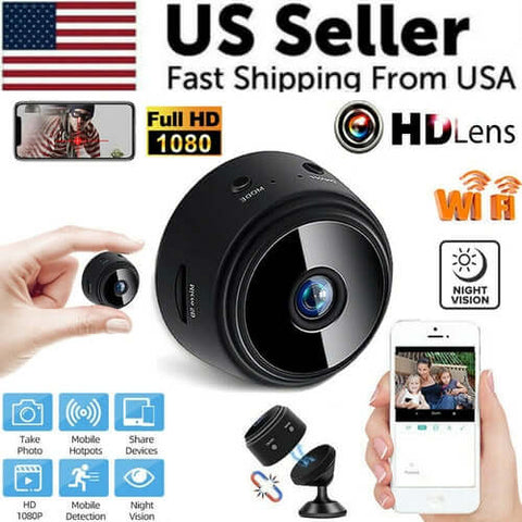 Mini Hidden Spy Nanny Camera Wireless Nanny Cam WiFi Home Security HD