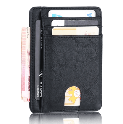Mens Leather Slim Wallet Credit Card Holder RFID Blocking Pocket ID