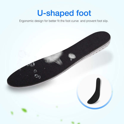 Men Women Invisible Height Increase Insoles Heel Lift Taller Shoe