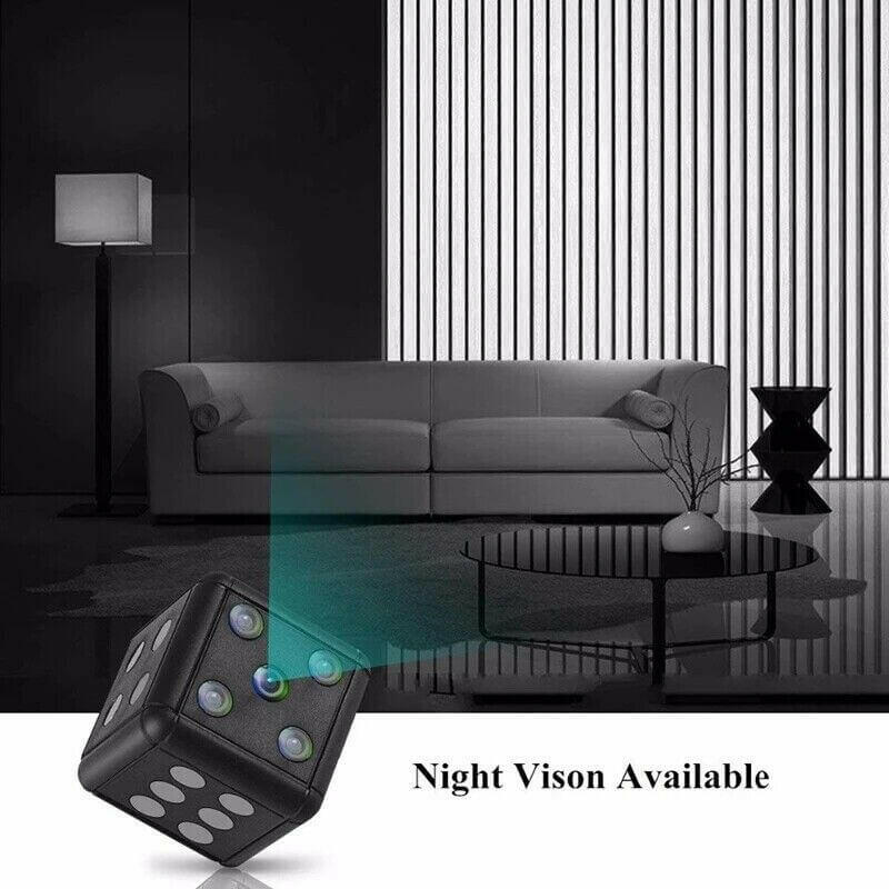 Mini Dice Camera Home Security Night Vision HD 1080P Motion Detection.