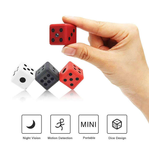 Mini Dice Camera Home Security Night Vision HD 1080P Motion Detection.