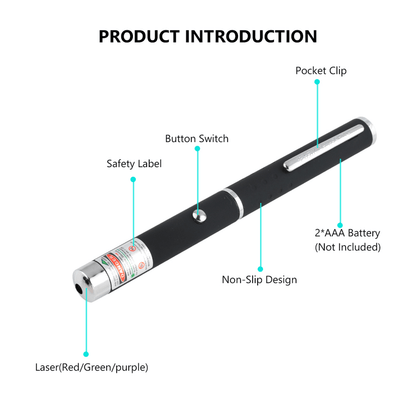 3 Packs 900Mile Laser Pointer Pen Green Blue Red Light Visible Beam