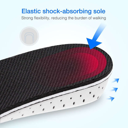 Men Women Invisible Height Increase Insoles Heel Lift Taller Shoe