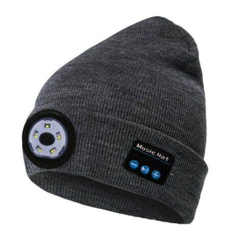 Wireless Bluetooth LED Hat with Music Speakers Light Winter Gift.