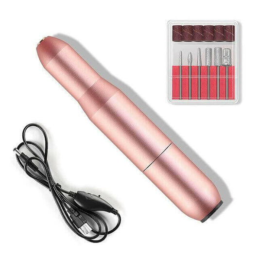 USB Nail Drill Set Electric Nail Polisher Portable Nail File Kit.