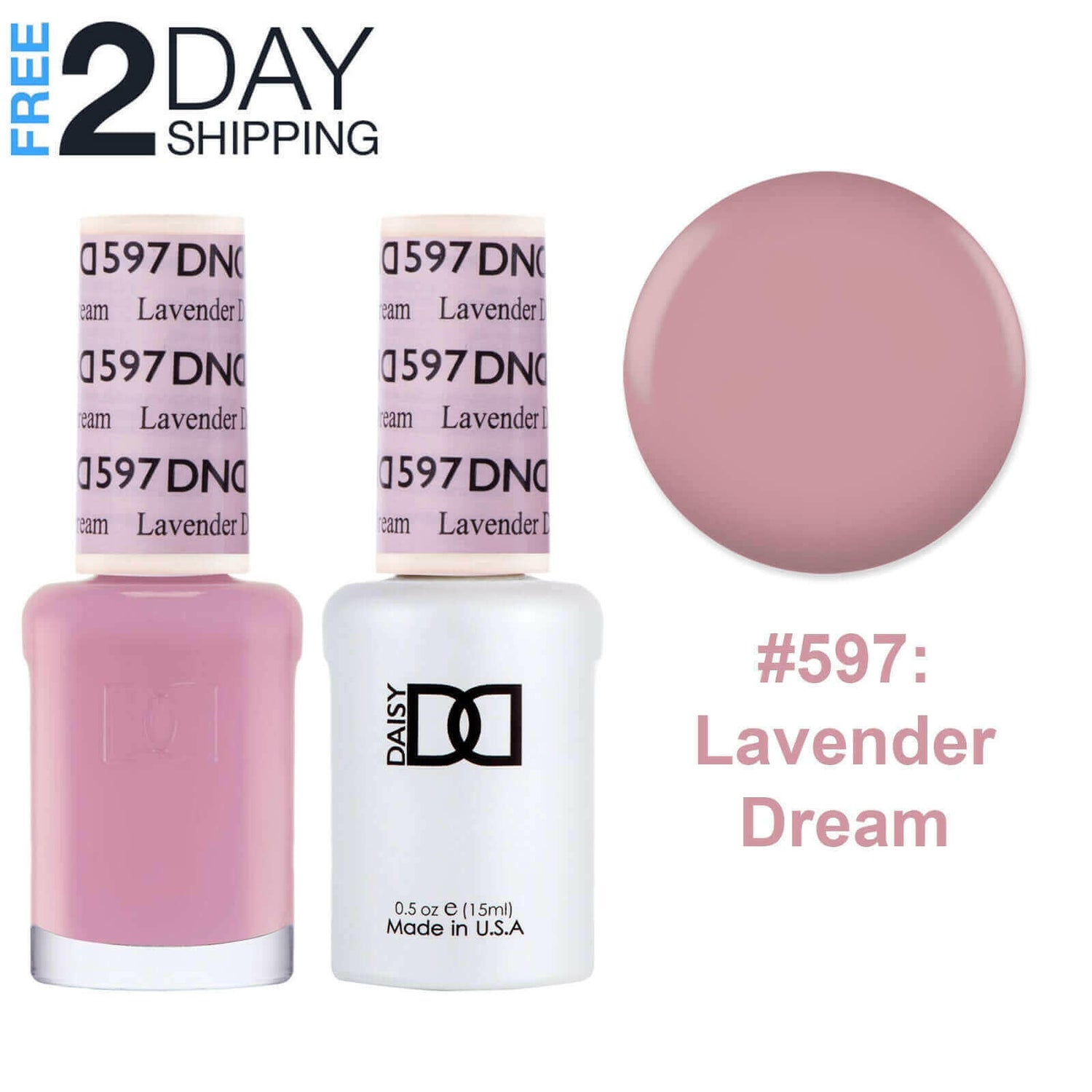 DND Gel Nail Polish &amp; Nail Lacquer Set Soak Off Duo Set - 
