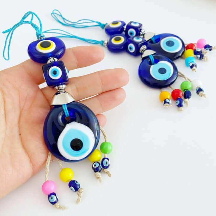 Blue Evil Eye Bead, Evil Eye Car Accessories, Protection Gift.