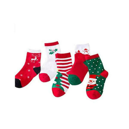 5 Pairs Children Christmas Socks.