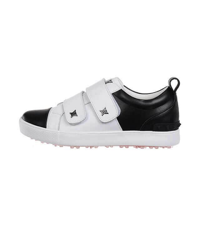 ANEW Golf: Men's Color Block Double Velcro Sneakers - Black.