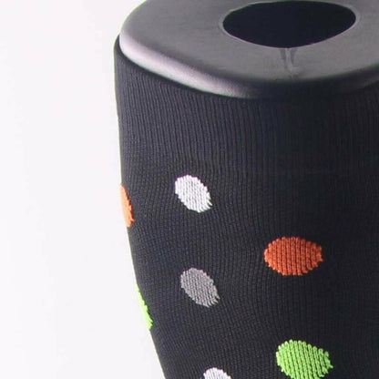 Multi Polka Dot Compression Socks.