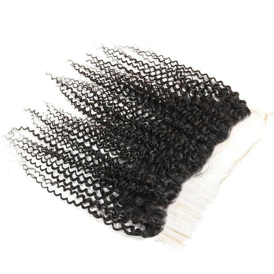 10A Grade 3/4 Kinky Curly Human Hair bundles with 4x4 Closures &amp; 13x4