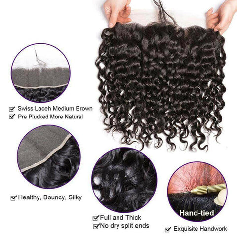 BeuMax 10A Grade 3/4 Jerry Curl bundles with 13x4 Frontal.