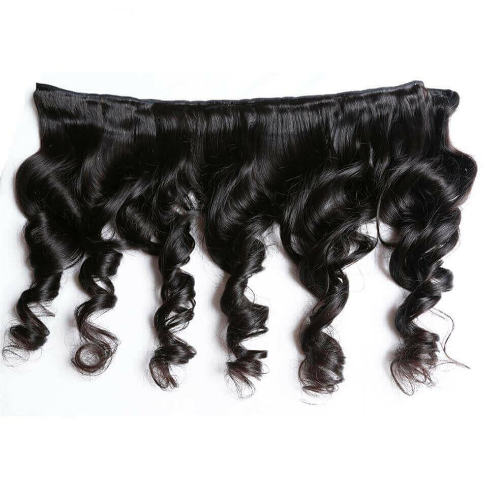 BeuMax 10A Grade 3/4 Loose Wave bundles with 13x4 Frontal.