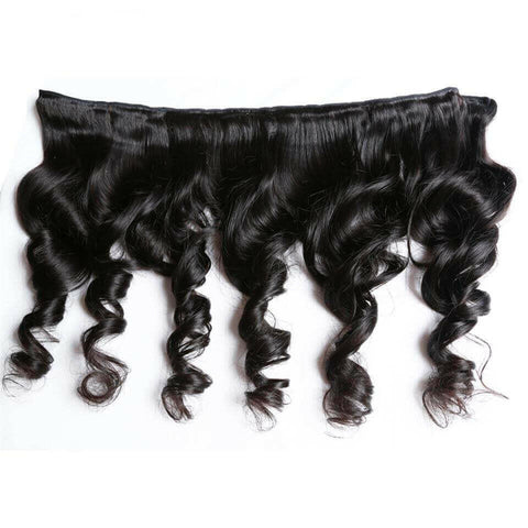 Loose Wave 10A Grade 3/4 bundles with 4x4 Closures & 13x4 Frontal.