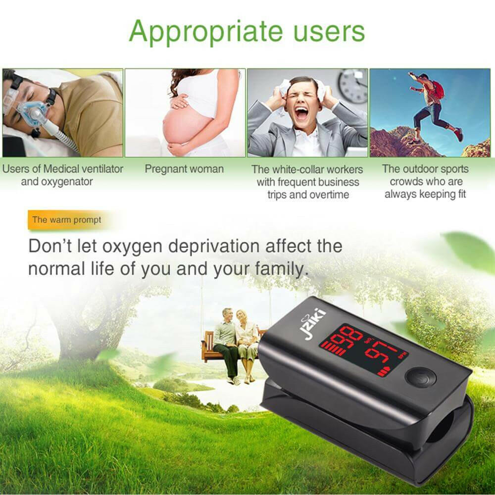 Fingertip Pulse Oximeter Portable Digital LED Display