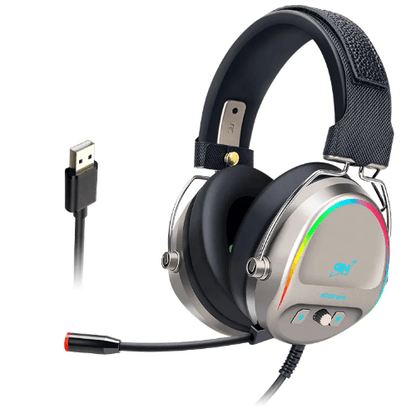 Glow Gear Wired RGB Gaming Headset with Microphone