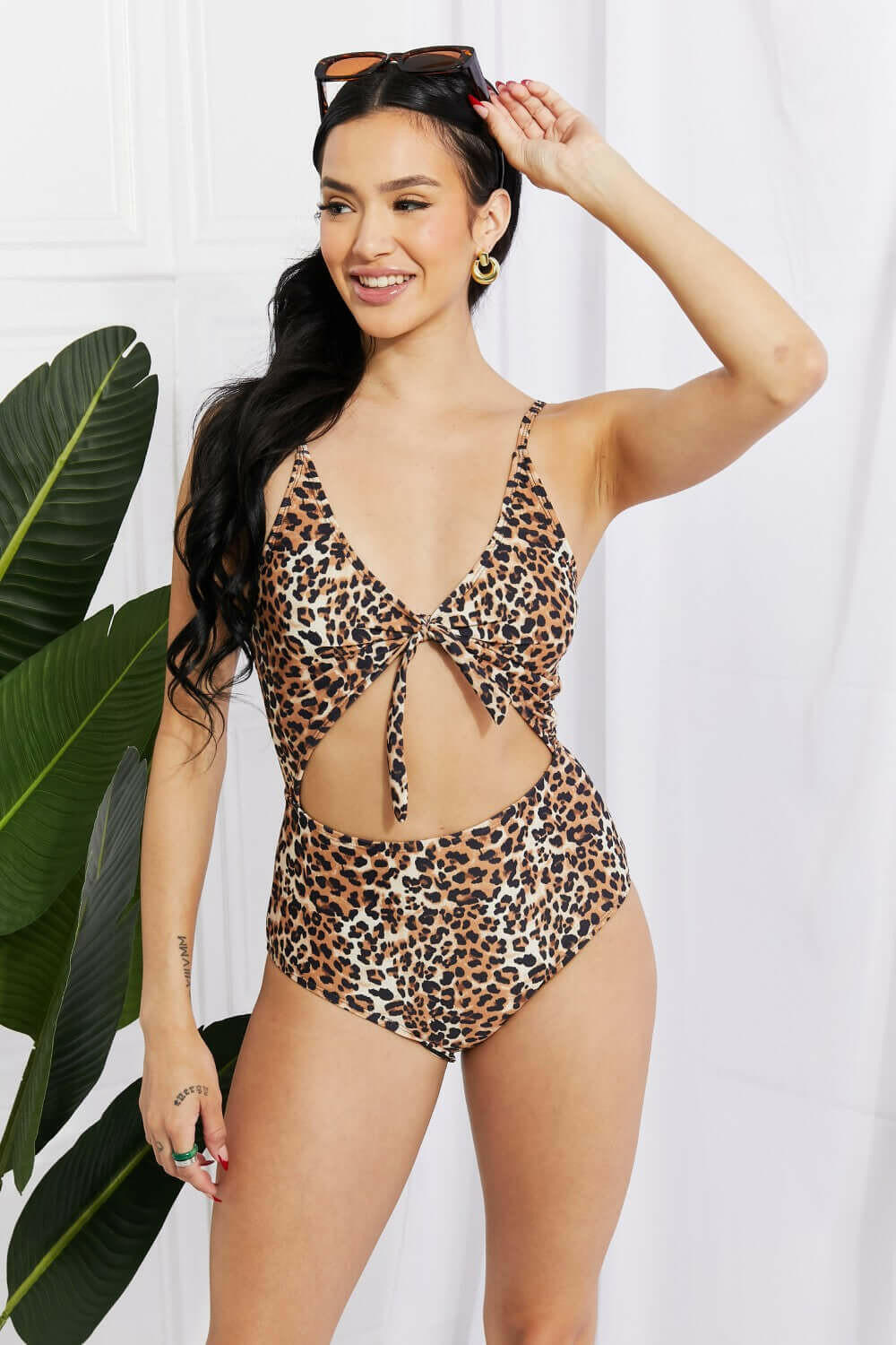 Marina West Swim Lost At Sea Cutout One-Piece Swimsuit.