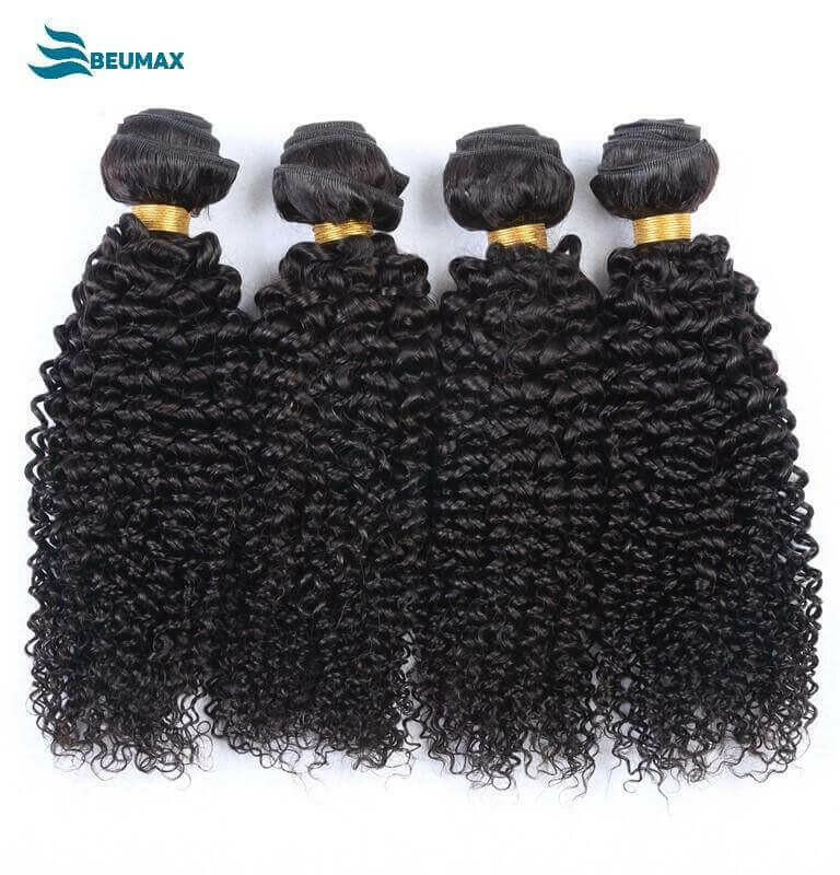 BeuMAX 10A Grade 3/4 Bundles Kinky Curly Brazilian Human Hair.