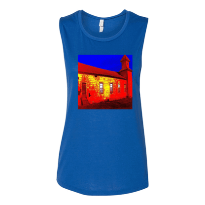 Abandoned Church Women's Flowy Muscle Tank Top.