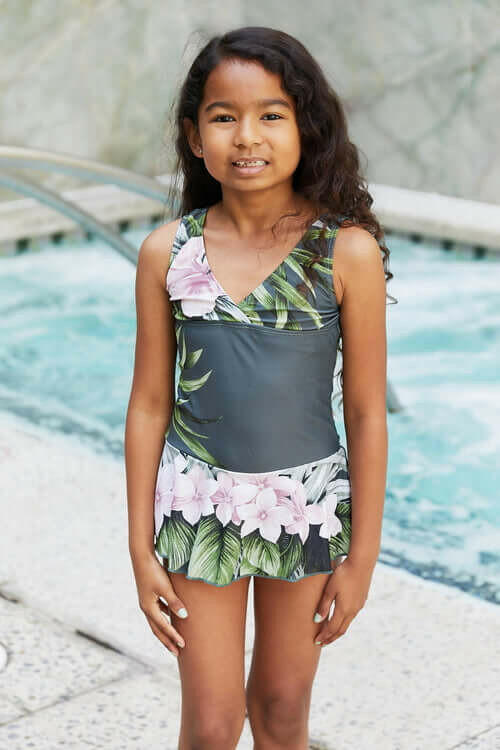 Marina West Swim Clear Waters Swim Dress in Aloha Forest.