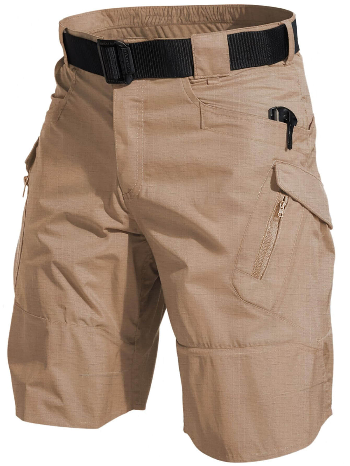 YAXHWIV Men’s Hiking Cargo Shorts, Khaki