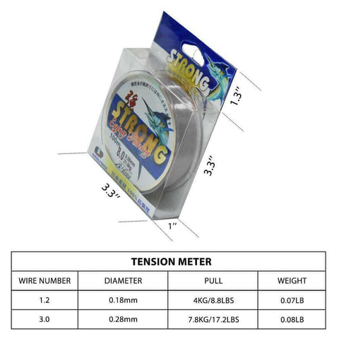 Durable Smoother Transparent Nylon Fishing Line 100 Meters.