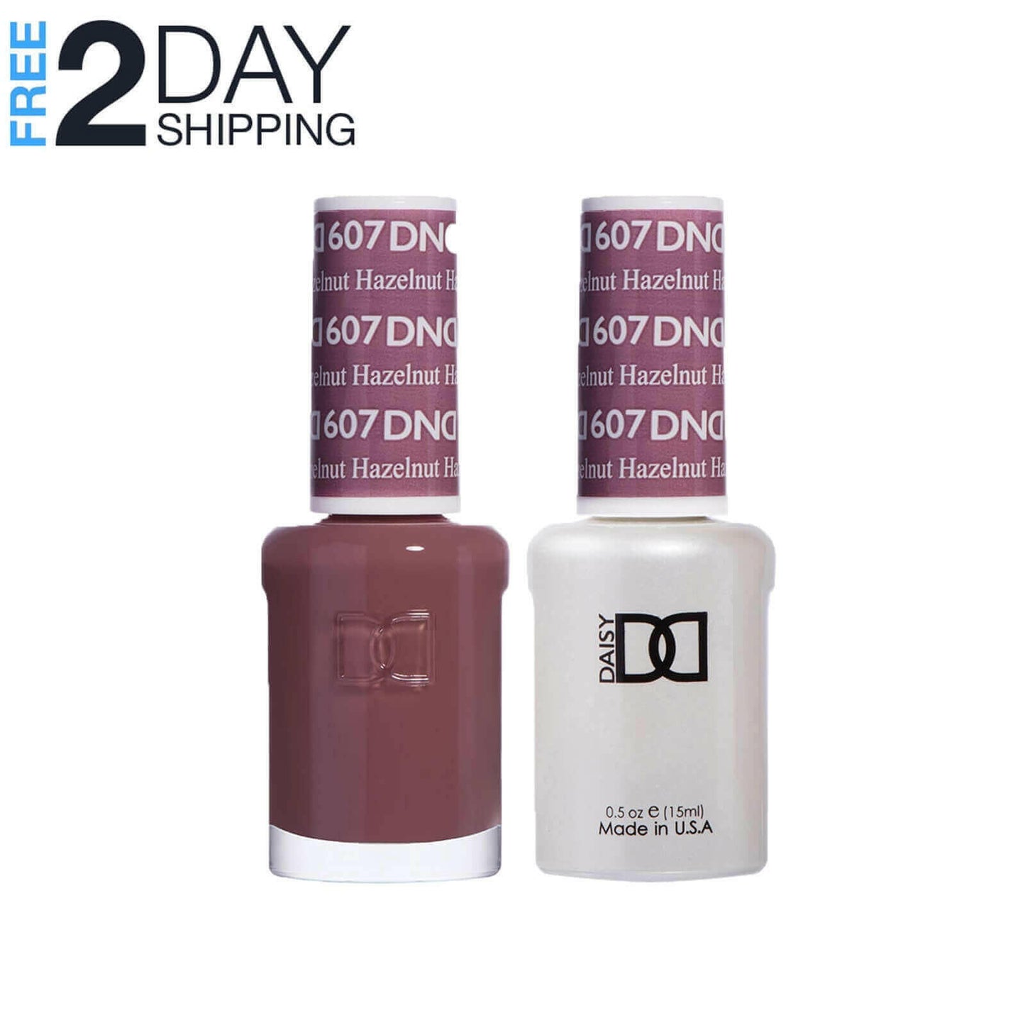 DND Gel Nail Polish & Nail Lacquer Set Soak Off Duo Set - #607.