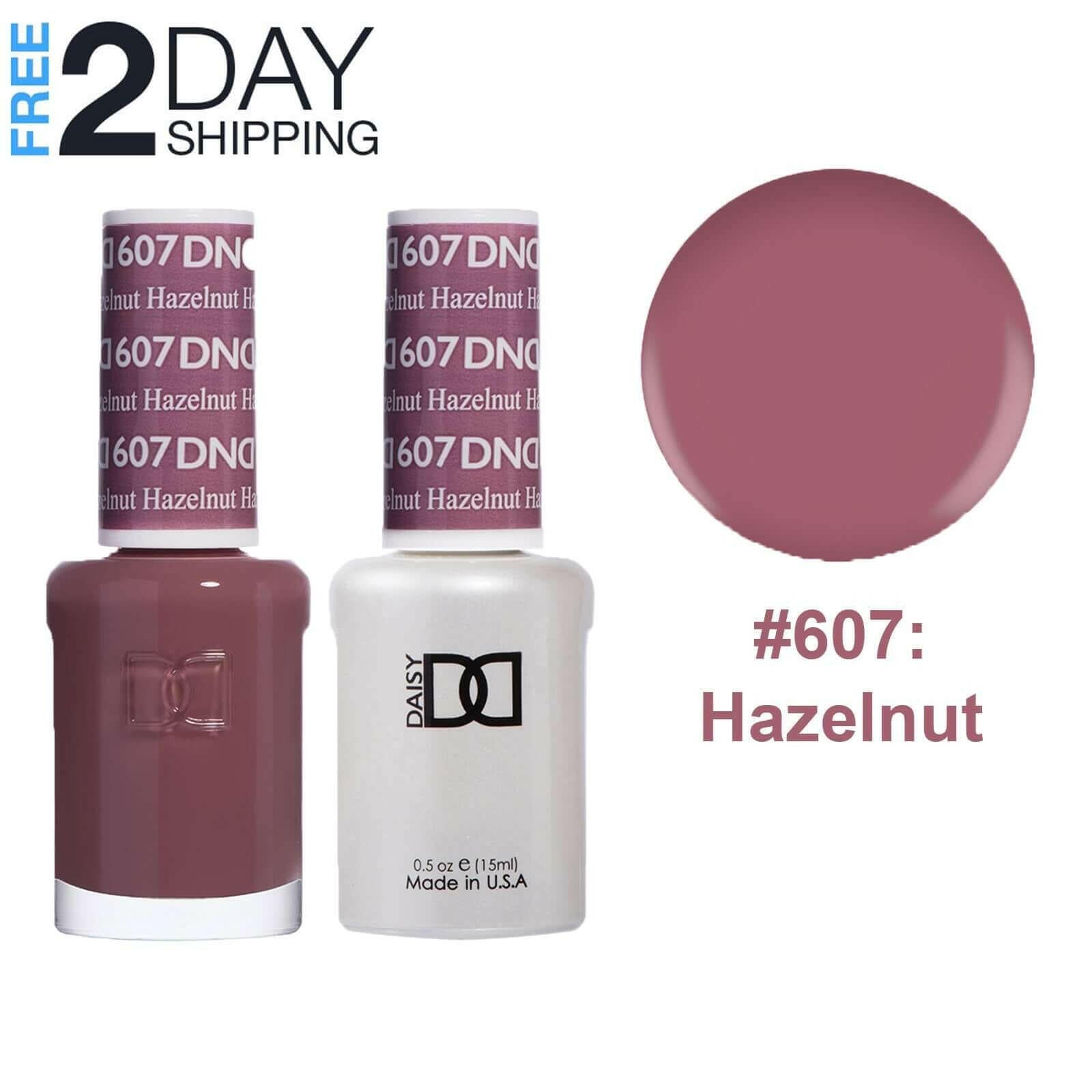 DND Gel Nail Polish & Nail Lacquer Set Soak Off Duo Set - #607.