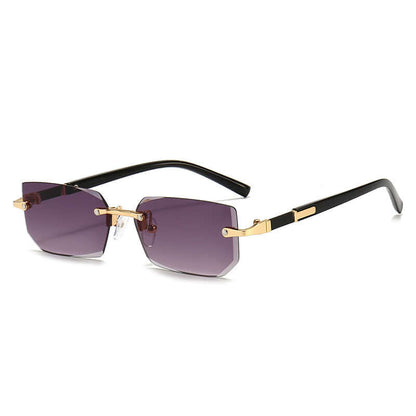 Women’s Rimless Jelly-Color Sunglasses