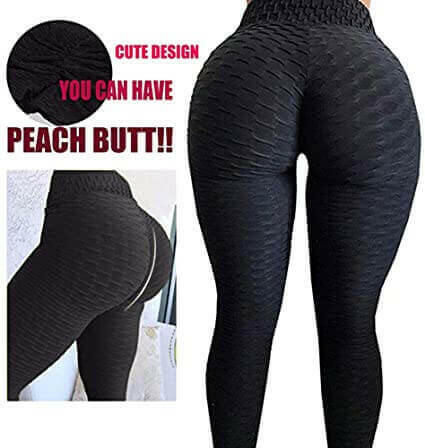 Women Yoga Pants High Waist Butt Lifting Workout Running Legging Tight.