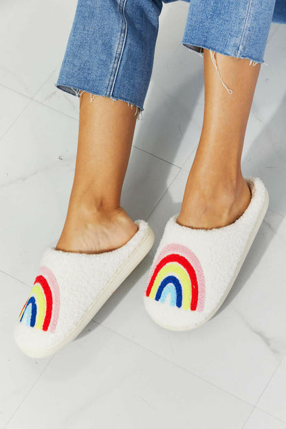 MMShoes Rainbow Plush Slipper.