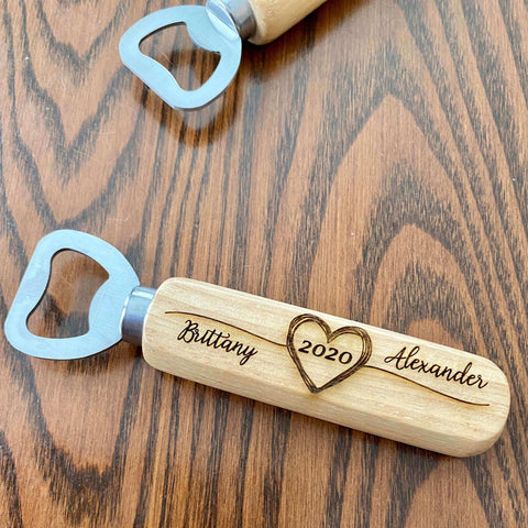 Wood Bottle Opener Wedding Favors.