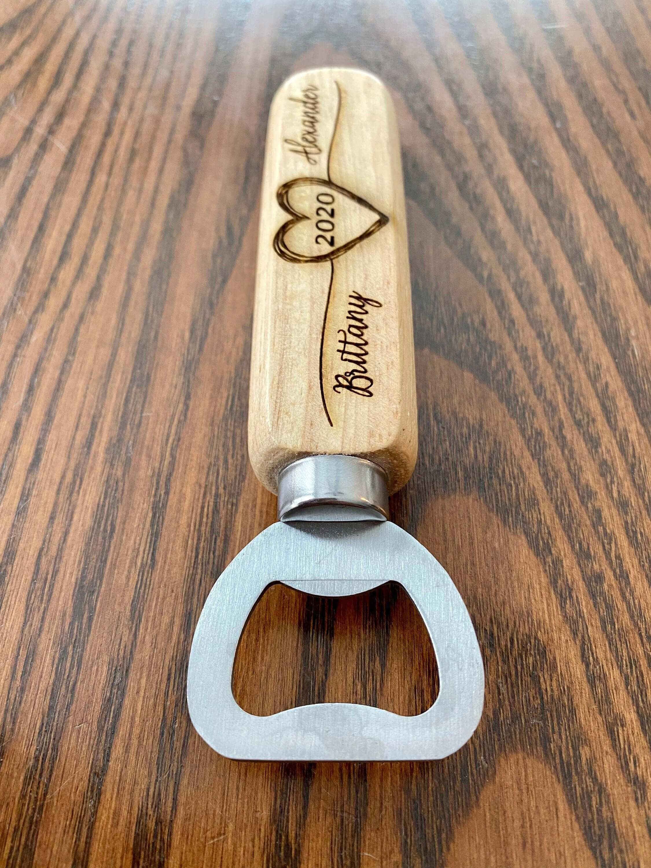 Wood Bottle Opener Wedding Favors.