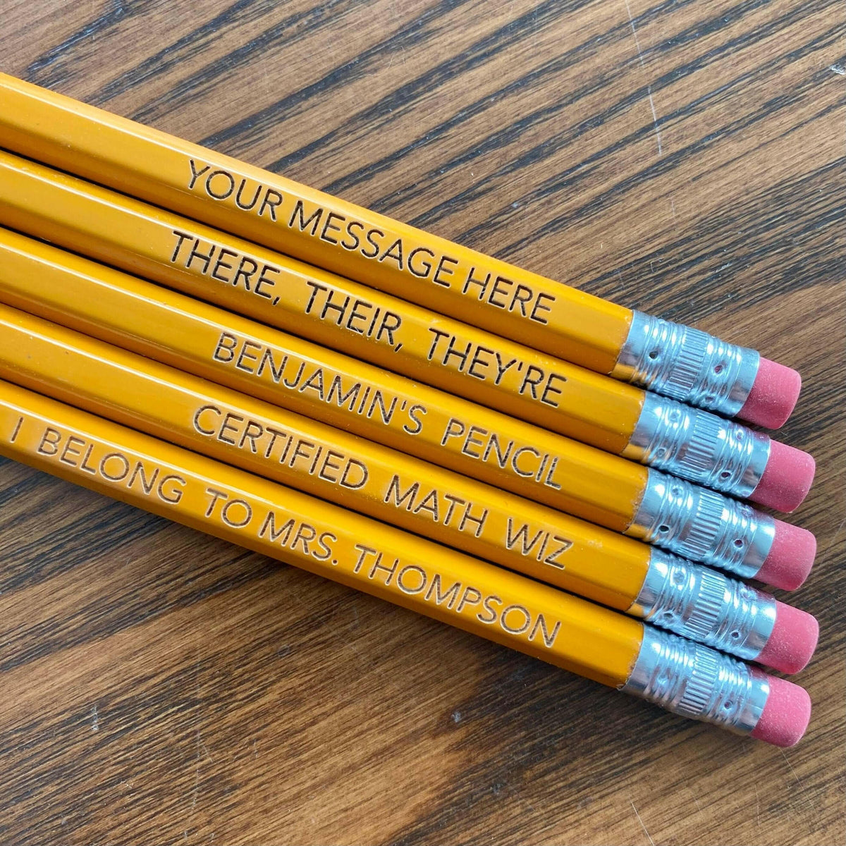 Personalized #2 Pencils.