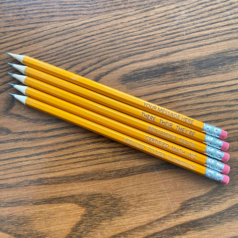 Personalized #2 Pencils.