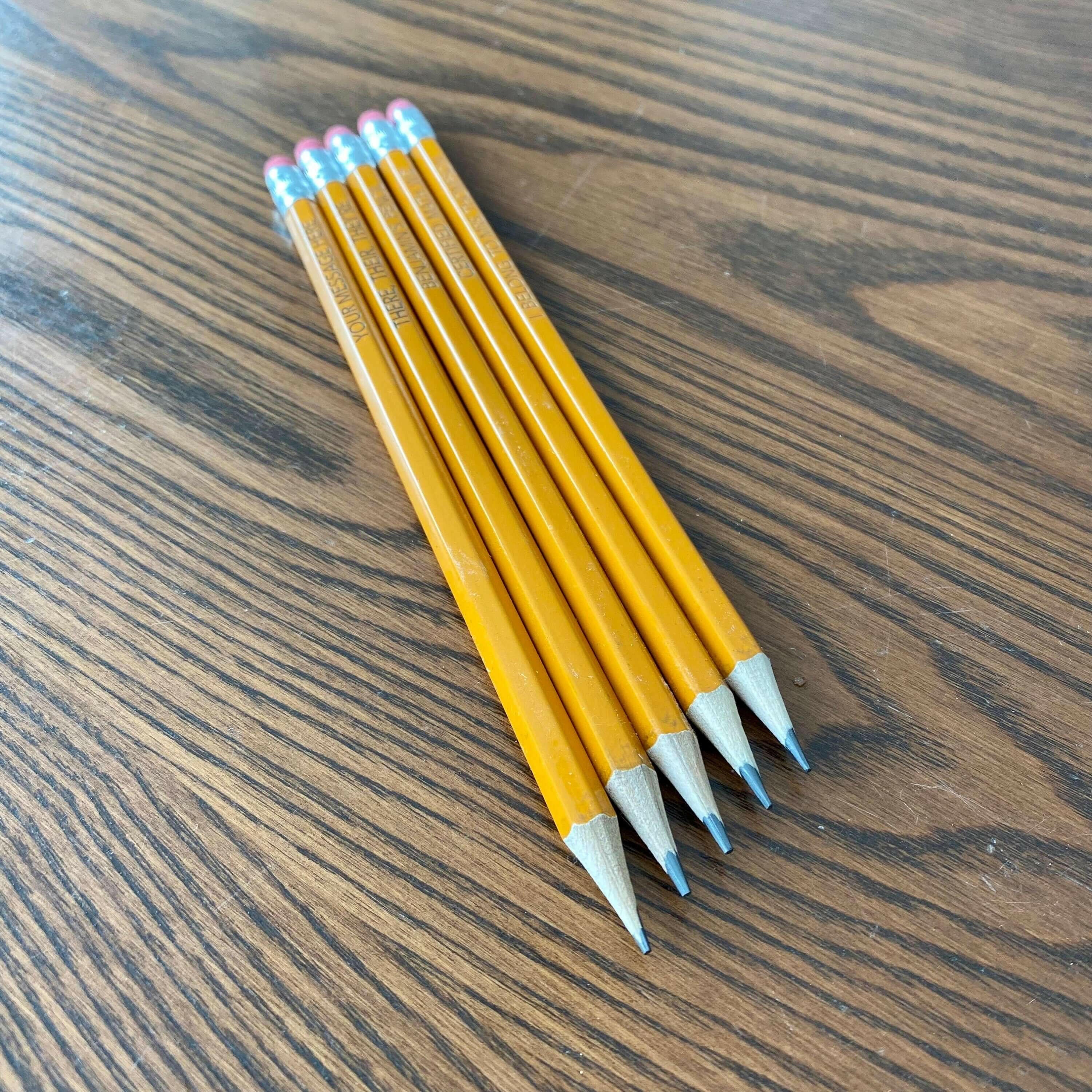 Personalized #2 Pencils.