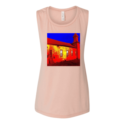 Abandoned Church Women's Flowy Muscle Tank Top.