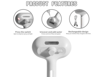 Pet Hair Spray Grooming Brush for Cats &amp; Dogs