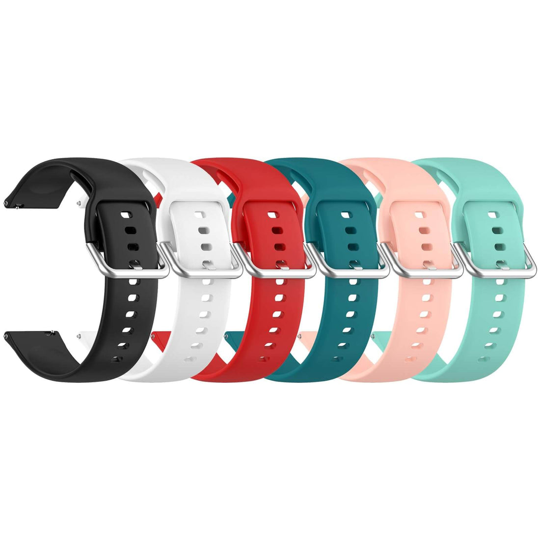 FitTurn 6-Pack Silicone Bands for CMF by Nothing Watch Pro