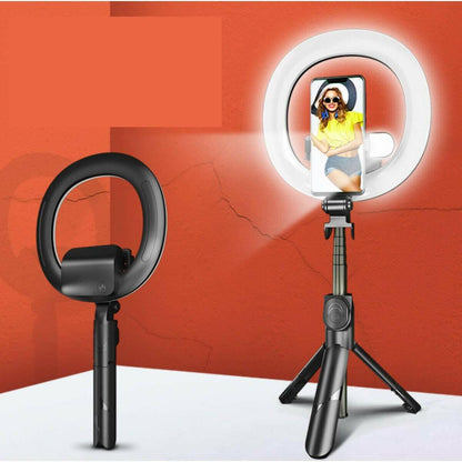 Self Video Portrait Soft Halo Light Stand With Dual LED Light And.