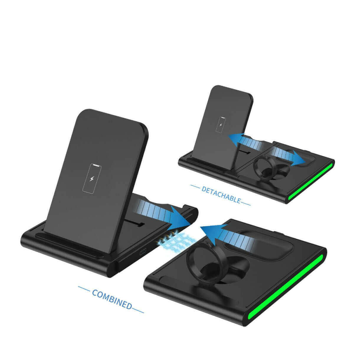 Fast  4 In 1 Wireless Charging Station.