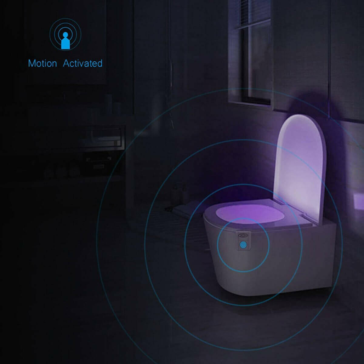 CLEAN BOWL UV Sanitizing Light For Germ Free Toilets With LED Motion.