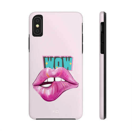 Sexy Lips Tough Case for iPhone with Wireless Charging.