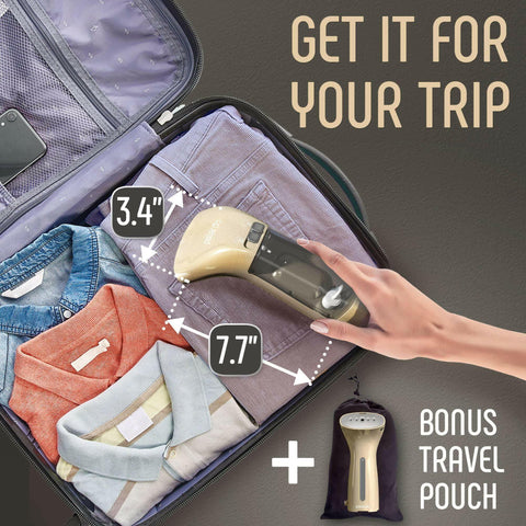 Clothing Steamer Travel Size Vacation Essentials HandHeld Portable.