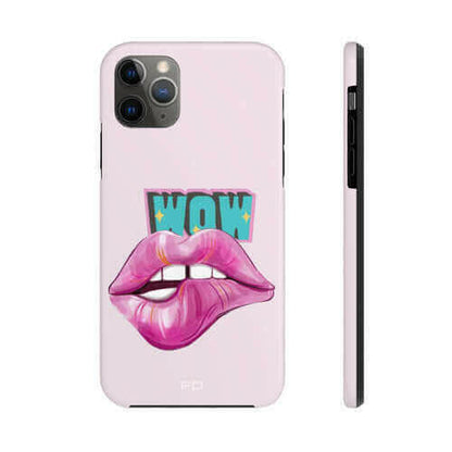 Sexy Lips Tough Case for iPhone with Wireless Charging.