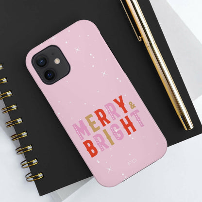 Merry & Bright Tough Case for iPhone with Wireless Charging.