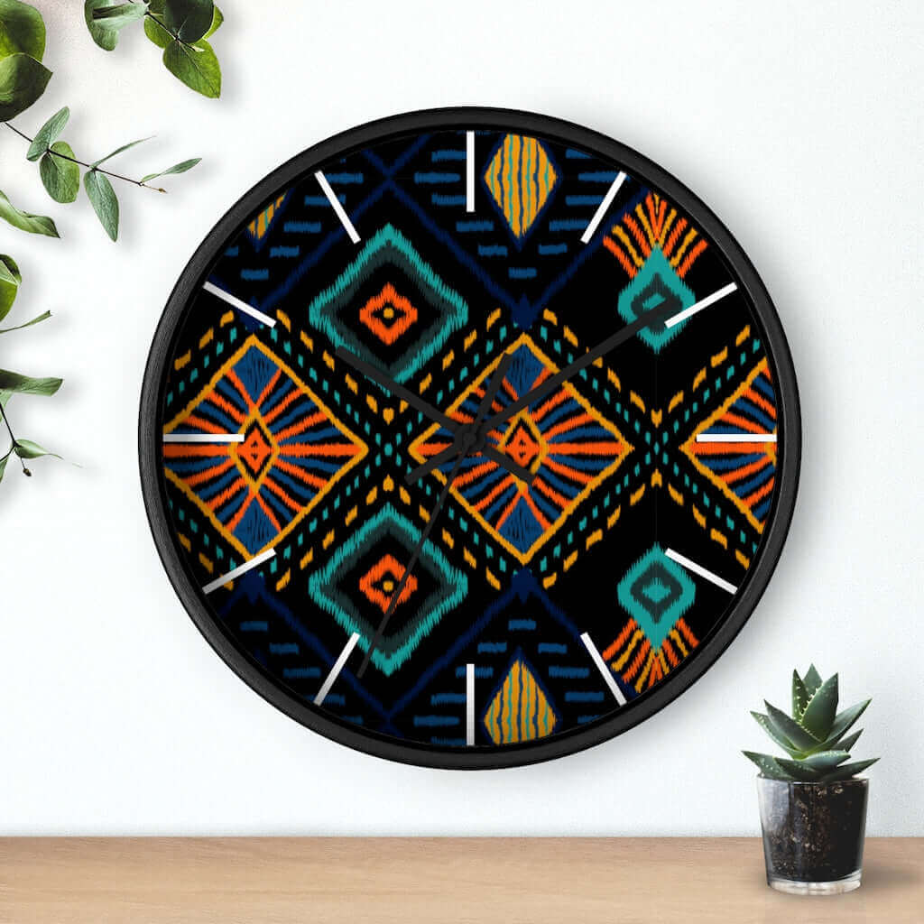 2882Time™ Boho Tribe Geometric Clock