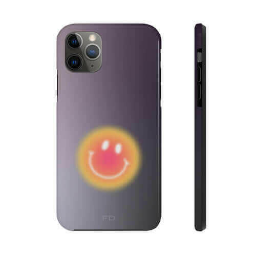 Smiley Face Tough Case - Best iPhone Case with Wireless Charging.