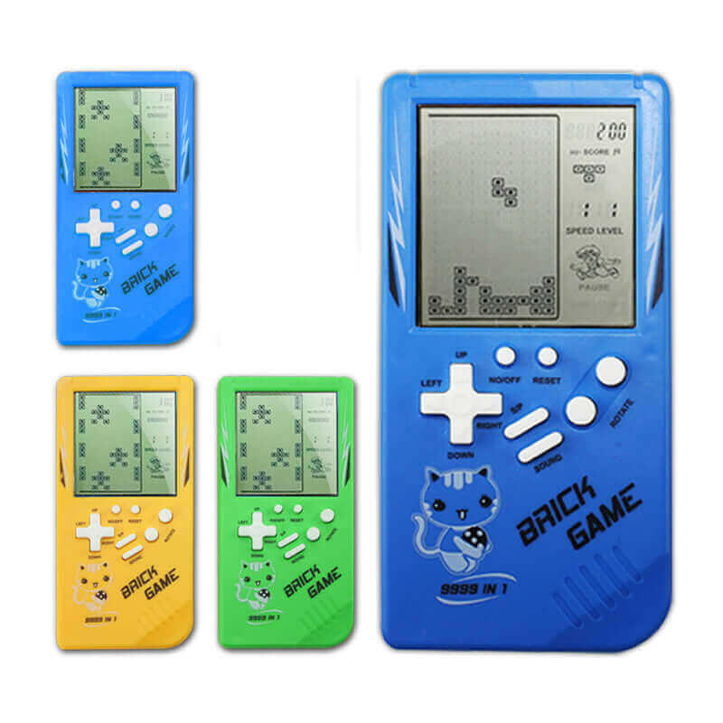 Retro Childhood Tetris Handheld Game Player.